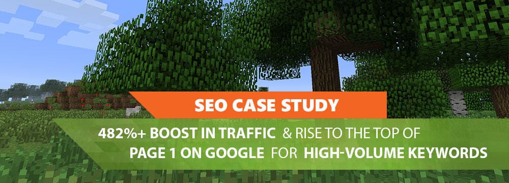 [Client SEO Case Study] How We Improved Traffic by 482% & Reached the Top of Page 1 of Google for Keywords With Over 300K Monthly Searches Featured Image
