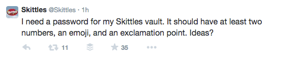 Skittles Tweet Brand Voice