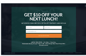 Get $10 Off Your Next Lunch Banner